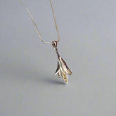 Fuschia Pendant - silver and gold pendant - DOyle Design Dublin